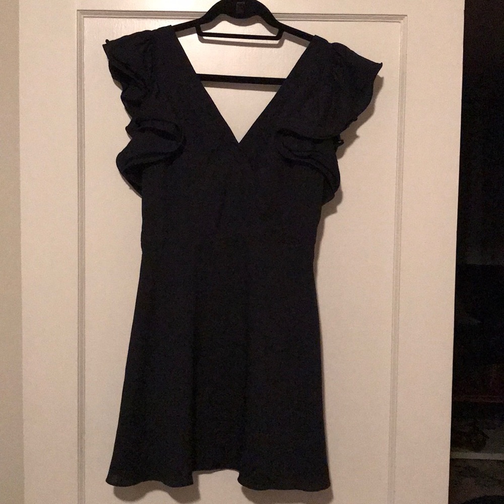 Black mini dress